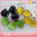 Latest new design superior quality epoxy resin oval beads sew on for coat